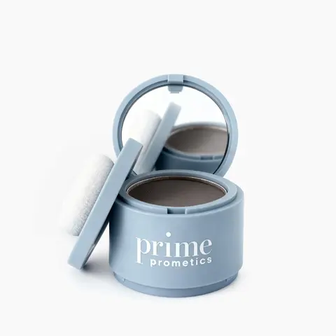 [Prime Prometics] Instant Coverage Hairline Powder | Covers Grays, Refreshes Grown-Out Roots, Fills Sparse & Bald Spots, Adds Fullness To Thinning Hair | Adaptive Pigments, Caffeine, Niacinamide | Water-Resistant|