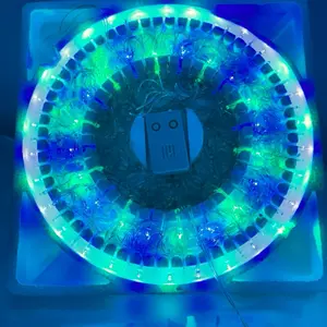 Christmas Musical Light Lights 100luces  28ft Luz navideña Mini Bulb String Lights for Christmas Tree Garden Party Garland Decor Multi color