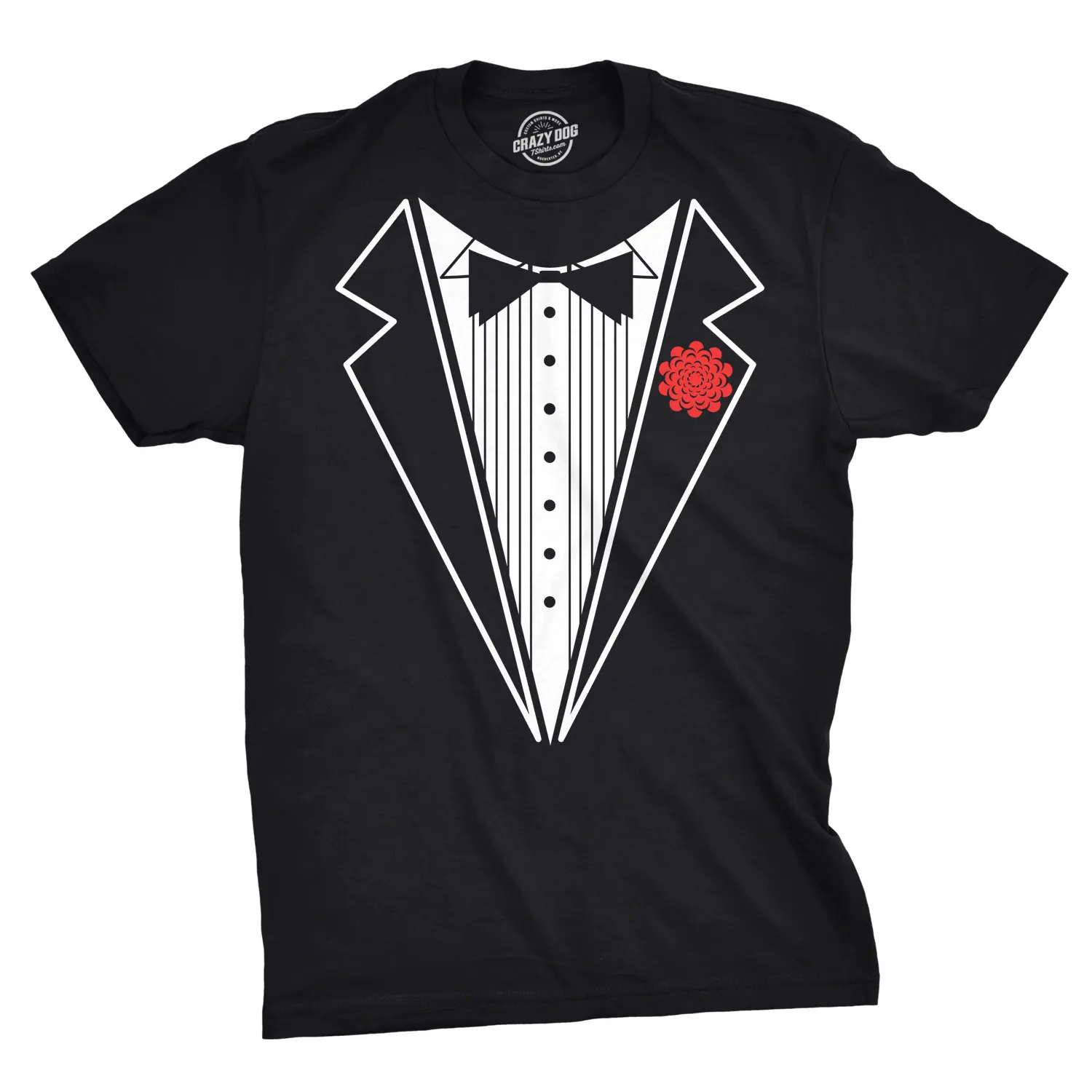 Mens Black Tuxedo T Shirt Funny Lazy Wedding Fake Suit Fancy Marriage Tee Mens Funny T Shirts Cool Vintage Fashion T-Shirt Gift Classic Menswear Funny Proposal Short Sleeve Novelty Tees for Guys Black