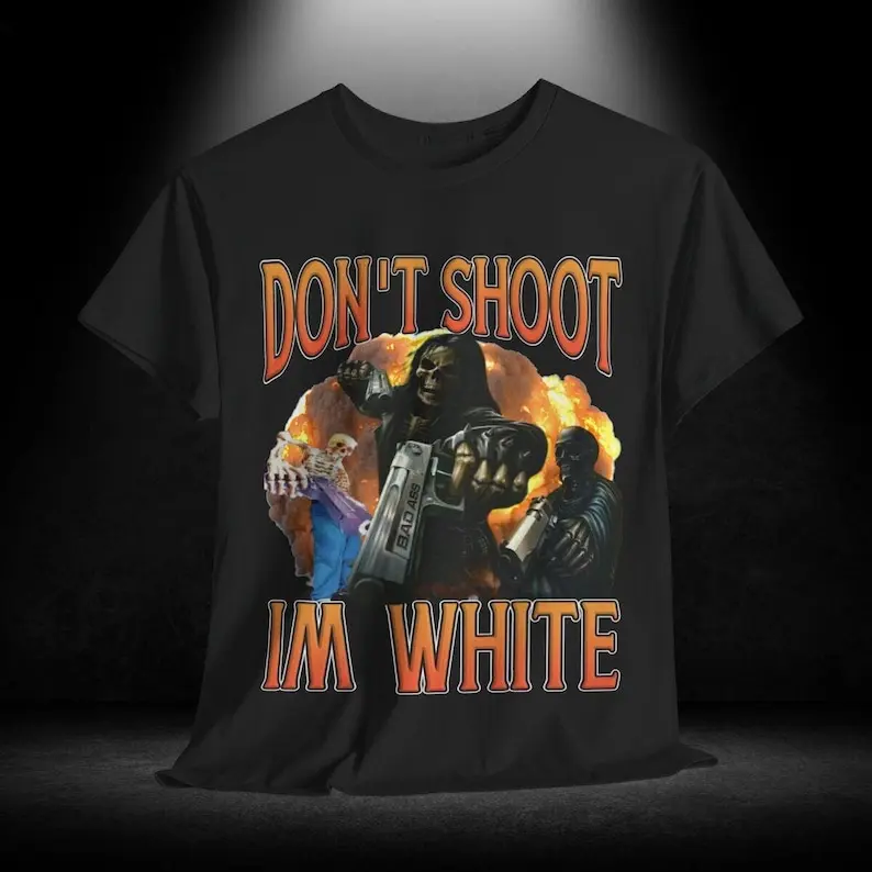 Funny Ironic Racist Tee Shirt, Unisex Heavy Cotton Tshirt, Sarcastic Humor Top, Novelty Offensive Graphic Clothing, Anti Discrimination