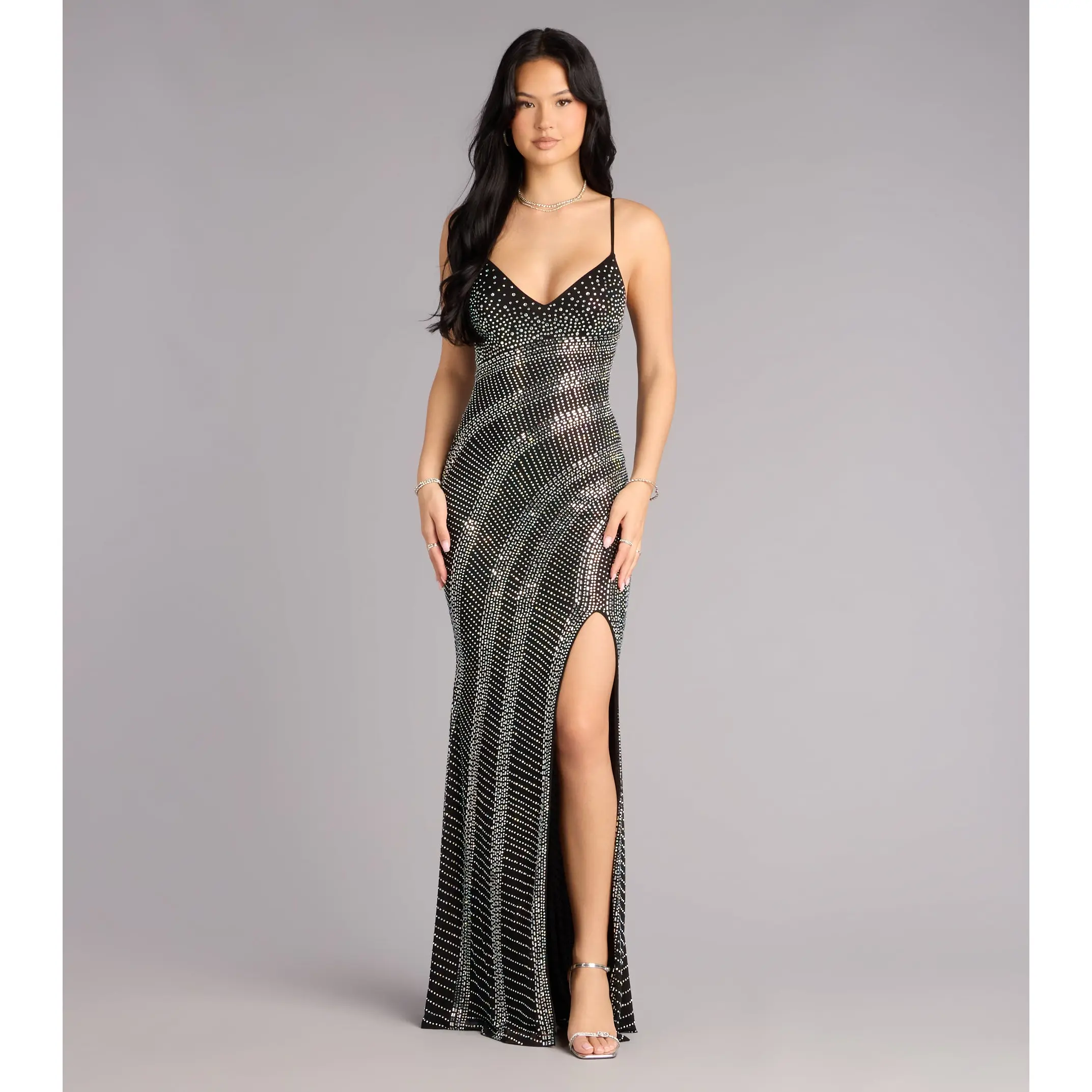 Eliana Rhinestone Mermaid Formal Dress Eliana Rhinestone Mermaid Formal Dress