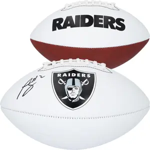 Ashton Jeanty Las Vegas Raiders Autographed Franklin White Panel Football - Fanatics Authentic Certified