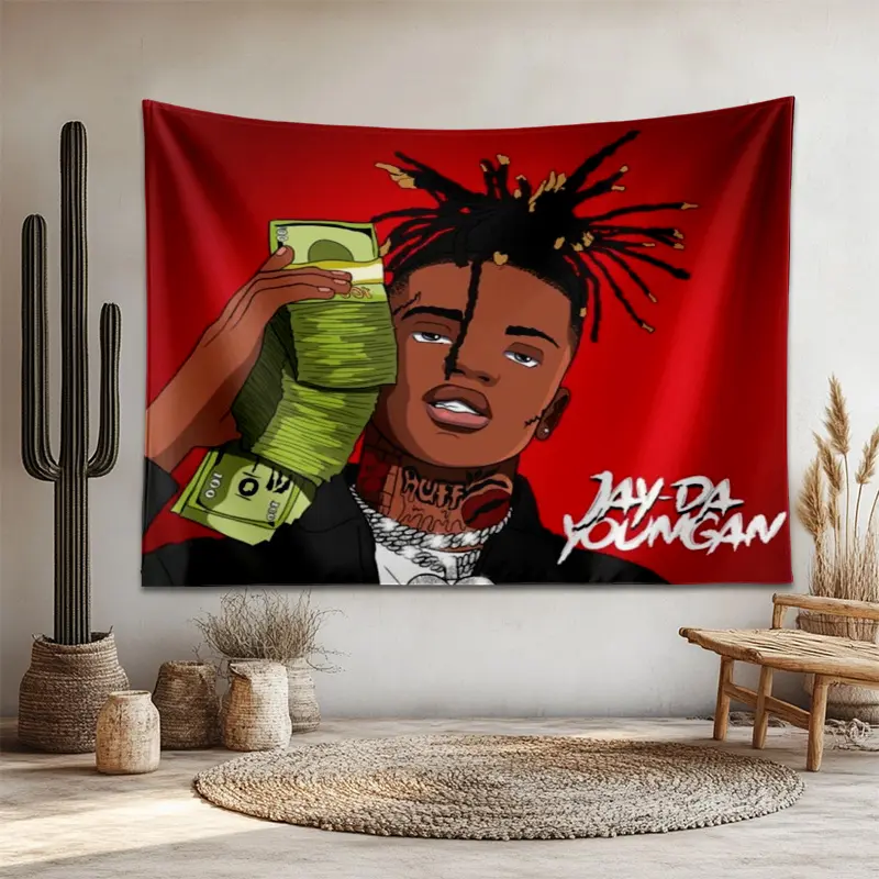 Jaydayoungan Christmas and Halloween Gift Choice: Tapestry - Party Wall Art, Living Room Decor, Animal Print Fleece Fabric Wall Hanging, Indoor Polyester Wall Tapestry, Woven Home Decor
