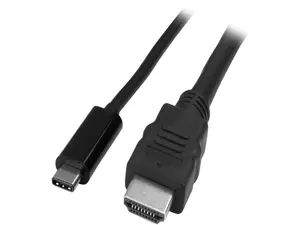 StarTech.com CDP2HDMM2MB USB C to HDMI Cable - 6 ft / 2m - USB-C to HDMI 4K 30Hz - USB Type C to HDMI - Computer Monitor Cable