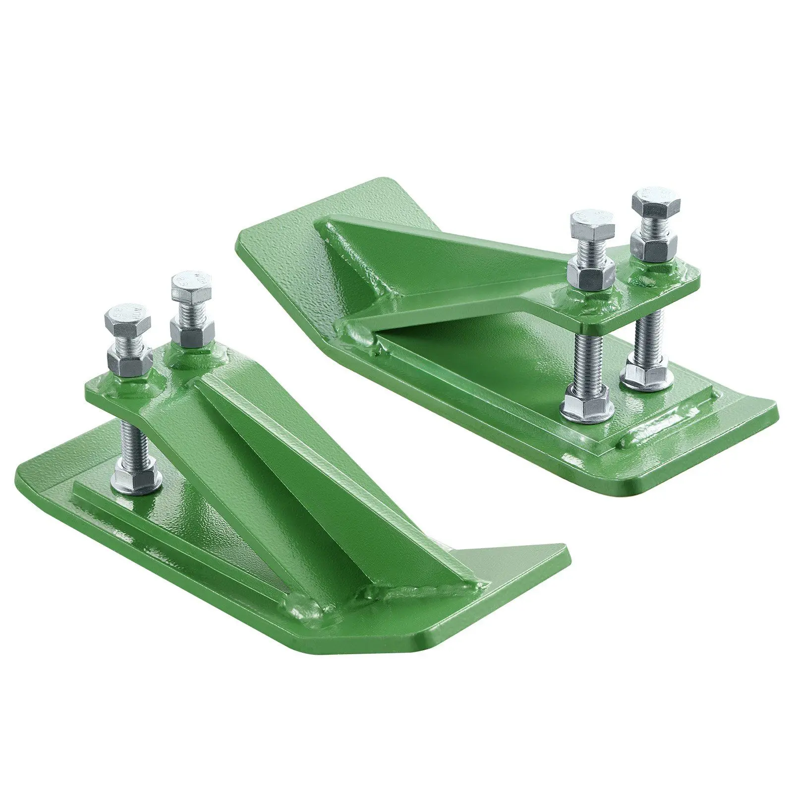 VEVOR Tractor Bucket Protector, 2PCS Heavy-Duty Steel Bucket Edge Protectors (Green) for Garden, Driveway Debris & Surface Protection
