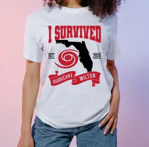 I Survived hurricane Milton Shirt, Florida Tropical Storm Shirt, Hurricane Milton T-shirt, Milton October 2024 Shirt
