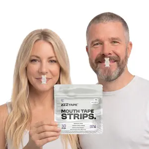 ZzzTape Mini Strips | Beginner-Friendly Mouth Tape for Better Sleep | Made in USA (30 Count)