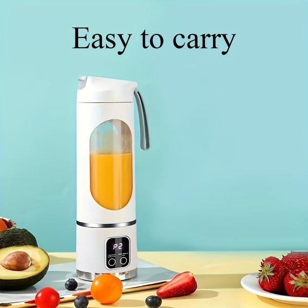 Portable USB Rechargeable Blender Juicer for Fruit Vegetable Drinks Milkshakes Easy Clean 10 to 17 oz Capacity Compact Travel Design