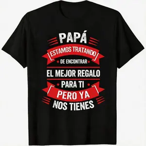 Regalo Día del Padre Camiseta Divertida para Papá Funny Spanish Dad Tee Mens Shirt Casual Tshirt