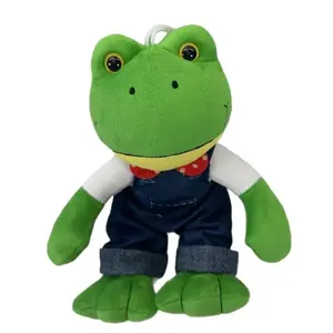 25cm In Spot Cartoon Cute Magic Expression Frog Plush Doll 25cm Frog Plush Doll Children'S Gift Toy Soft Long Legs Wholesale