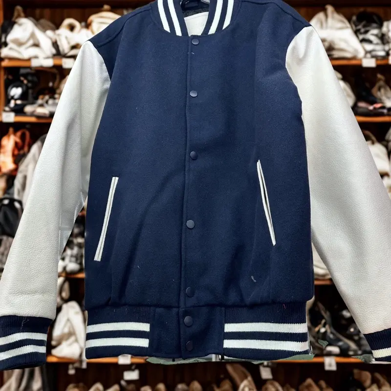 Unisex Stylish Letterman Jacket - Long-Sleeve Casual Top, Lightweight Operator Coat for Men, Women's Menswear Outerwear, Operator Coats