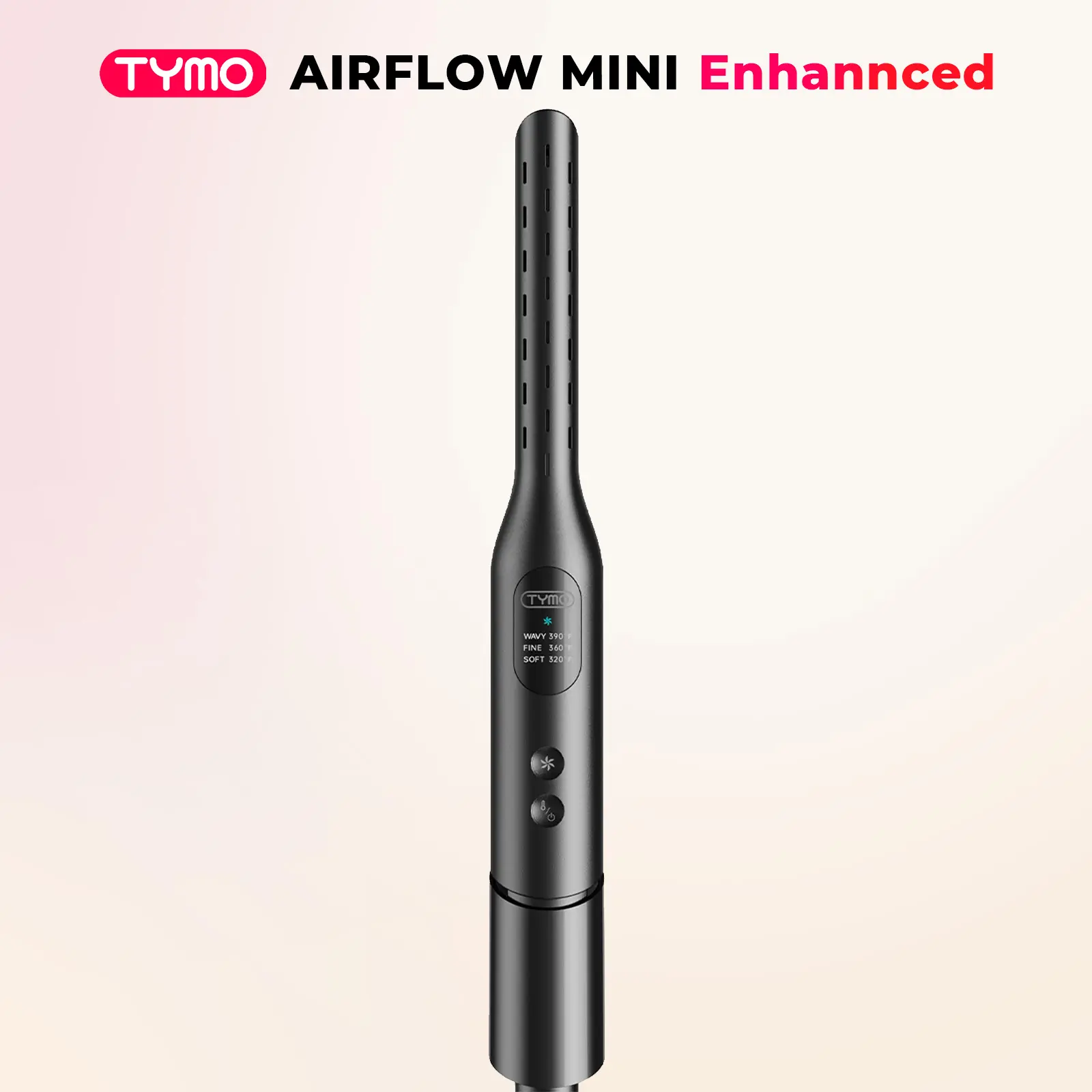 TYMO AIRFLOW MINI Enhanced 2-in-1 Corded Hair Styling Tool, Mini Straightener & Curler with Airflow Technology, 110–240V, Suitable for All Hair Types,toolupgrade