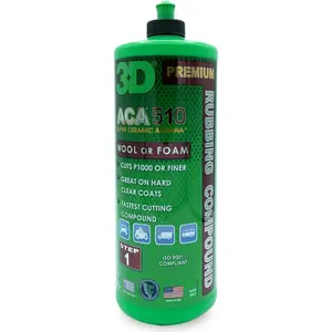 ACA 510 Rubbing Compound - Fast-  Correction Compound with Alpha Ceramic Alumina |  Shop Safe, Low Dust, -Free,  - 32 oz