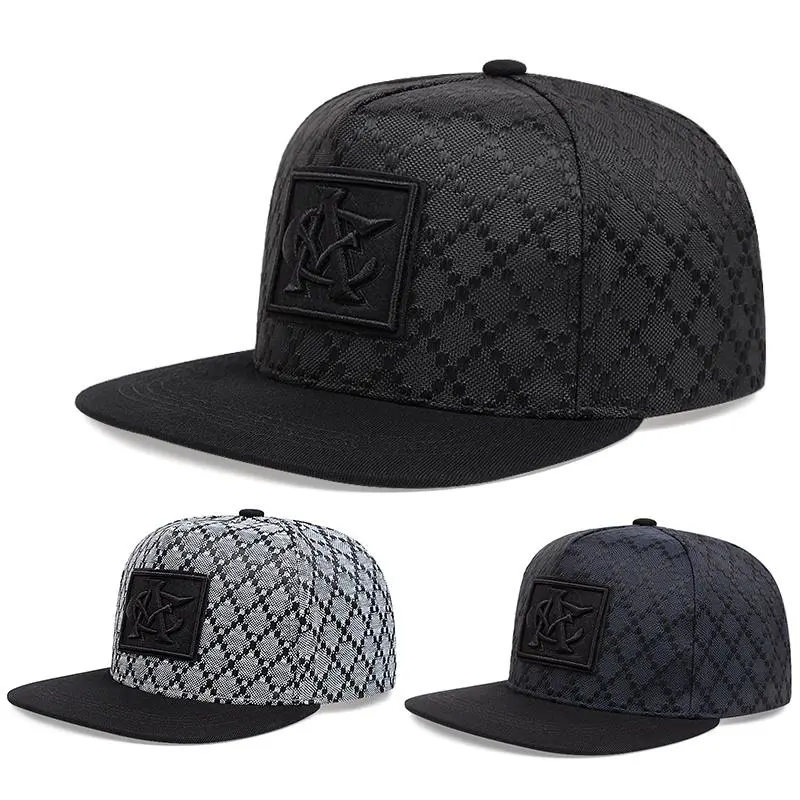2023 New Unisex Flat Top Crown Snapback Hats - Hip Hop Style Baseball Cap, Fashion Clothing Accessory for Men, Flat Top Crown Baseball Cap, Casual, Clothes, One Size