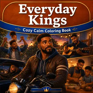Everyday Kings Cozy Calm Coloring Book A Coloring Journey for Black Men Focused on Calm, Confidence & Everyday Life