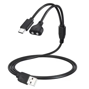 Jugbow Dog Shock Collar Charger Cord for DT-61/ DT-68Dog Training Collar, 2-in-1 USB C and Magnetic Bark Collar Charging Cable for Dogs