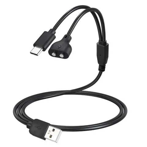 Jugbow Dog Shock Collar Charger Cord for DT-61/ DT-68Dog Training Collar, 2-in-1 USB C and Magnetic Bark Collar Charging Cable for Dogs