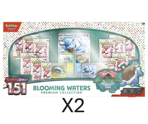 2 Pack Blooming Waters Premium Collection Pokemon 151