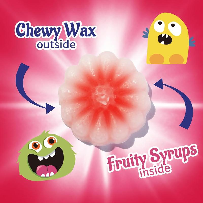 Wax Candy 12oz Bulk Pack, Retro Chewy Wax Candies for Old School Candy Lovers with 55-65 Pieces & 5 Flavors, Nostalgic Sweet Treats