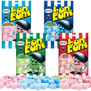 Eiffel Bon Bons Variety 4 Pack - Strawberry, Blue Raspberry, Apple, Cherry - 4 oz bags Gift Assortment Set - French Candy Snack - Enjoyed by All for Over 20 years
