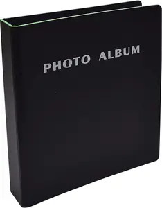 Photo Album for 4x6 Pictures, 2-Ring Mini Hard Cover Photo Binder, Holds 36 4x6 Photos with Clear Heavyweight Pocket Sleeves
