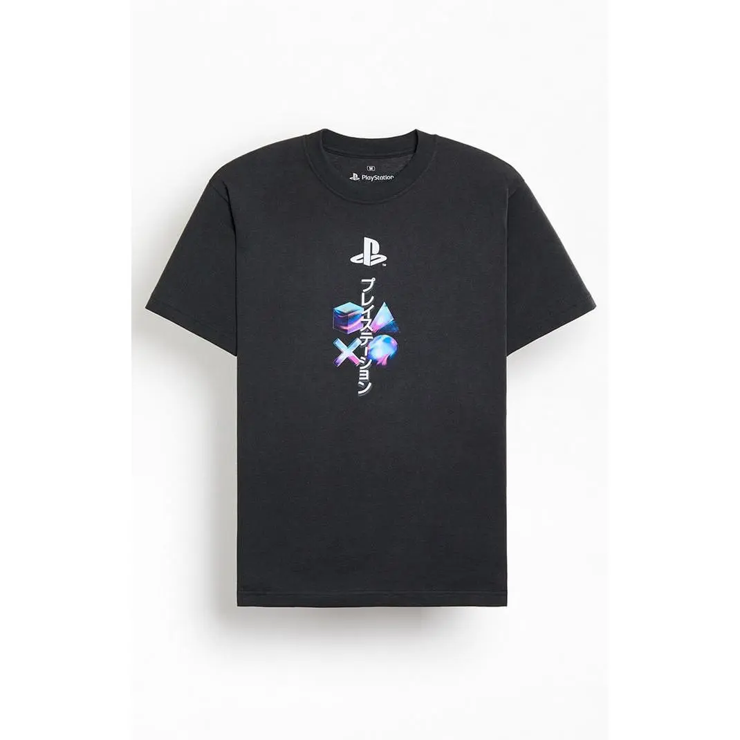 PacSun Men's PlayStation Y2K Logo T-Shirt - Multicolor PacSun Men's PlayStation Y2K Logo T-Shirt - Multicolor