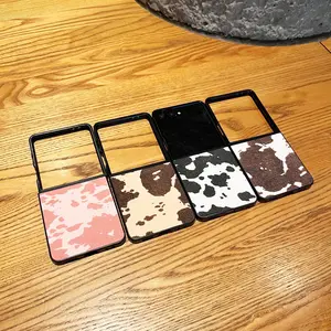 Samsung Galaxy Z Flip7/flip7 Fe/flip6/flip5 Case, Milk Pattern, Unique Design, Women's Phone Cover, Foldable Shell, Samsung Protective Case