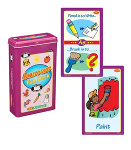 Analogies Fun Deck Speech Therapy Cards Verbal Reasoning Vocabulary Opposites Categories Part Whole Similarities Differences 56 Illustrated Cards Educational Game SLP Classroom Learning Resource