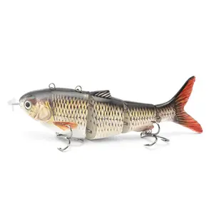 Automatic Swimming Electronic Fishing Lure 130mm, Rechargeable Smart Bait with Propeller, Ideal for Fishing Enthusiasts