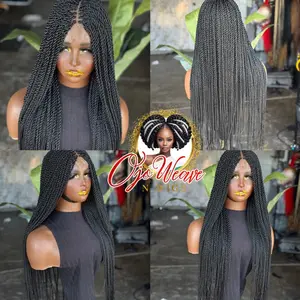 2x6 closure glueles Senegalese twist ready to ship,This wig is a 24inchs closure not frontal color 1b.