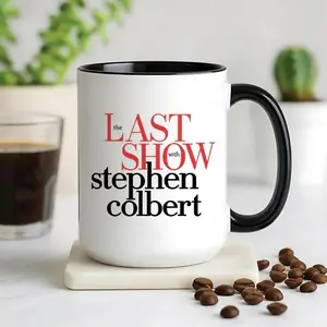 The Last Show with Stephen Colbert Coffee Mug | Official Style Talk Show Merch | CBS Fan Gift | Premium Ceramic Tea Cup | Perfect for Late Night Fans