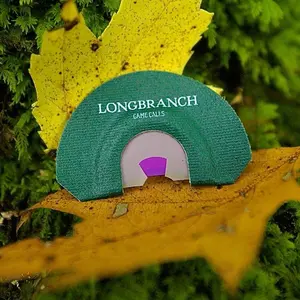 LONGBRANCH Ghost Cut Mouth Call - Green Design with Purple Interior, Ideal for Game Calls
