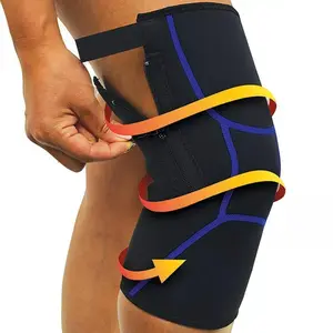 Zippered Compression Knee Brace Set (2 Pack) for Joint Support and Pain Relief