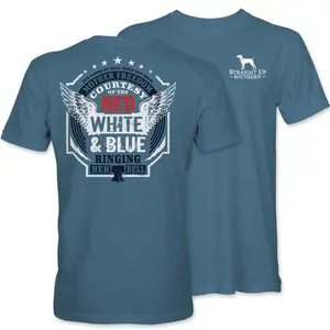 Straight Up Southern T-shirt, Red White And Blue