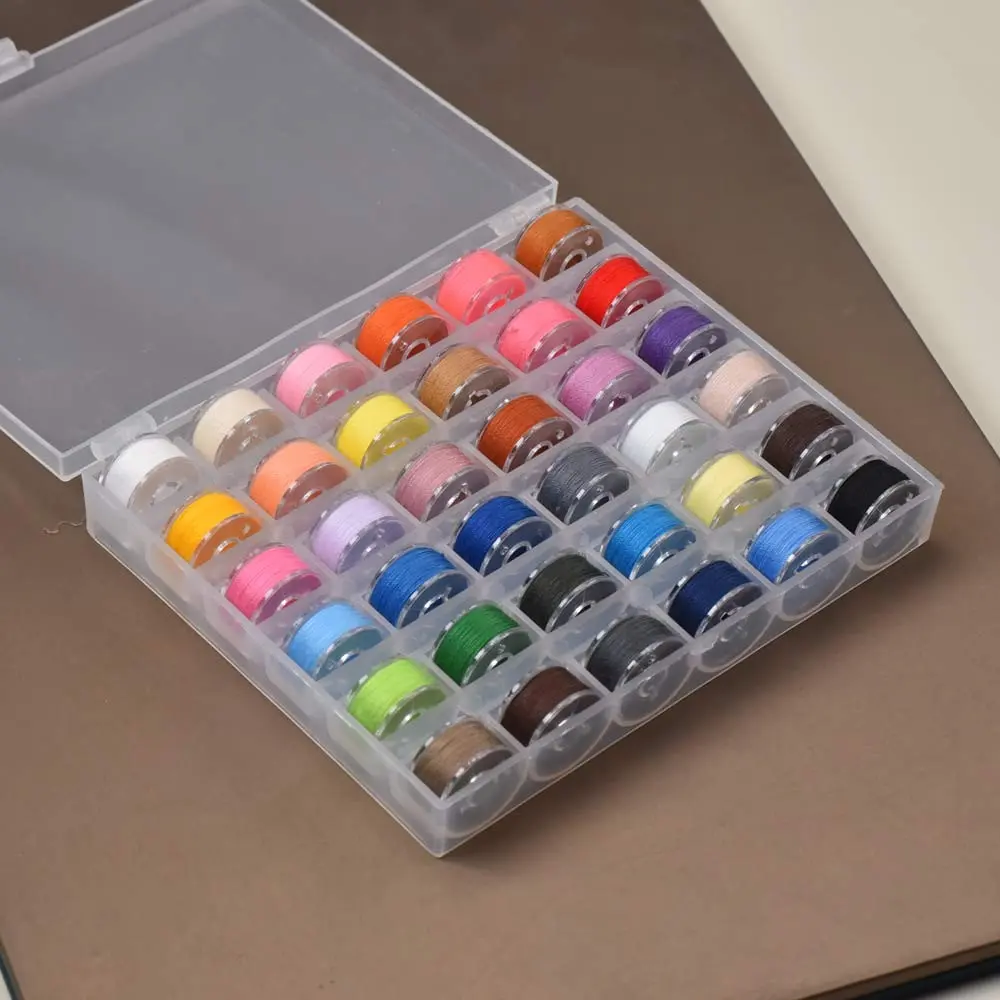 36 Colors Sewing Thread Set, 36pcs Sewing Machine Thread Bobbins with Storage Box, Sewing Supplies for Home & Sewing Shop, Sewing Accessories And Supplies, Sewing Products