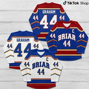 Garrett Graham Off-Campus Series Hockey Jersey, Custom Briar University Hawks Jersey, Off Campus Inspired Hockey Jersey, Personalized Fan Apparel