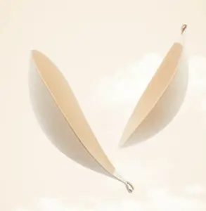 Magic Invisible Padded Sticky Bra Breathable Wear - Beige & Black Colors for A Comfortable Supportive Seamless Design