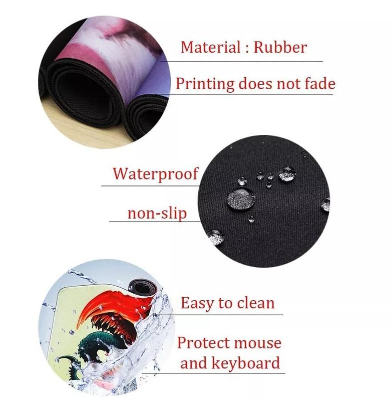 Bape Camo Mouse Pad, Blue Camouflage Desk Mat, Stylish Gaming Mouse Pad