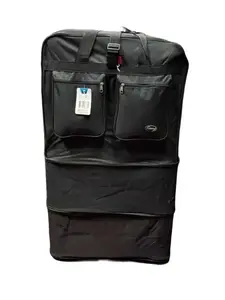 Black 40" Extra Large Spinner Duffel – 6 Wheels Expandable Travel Luggage