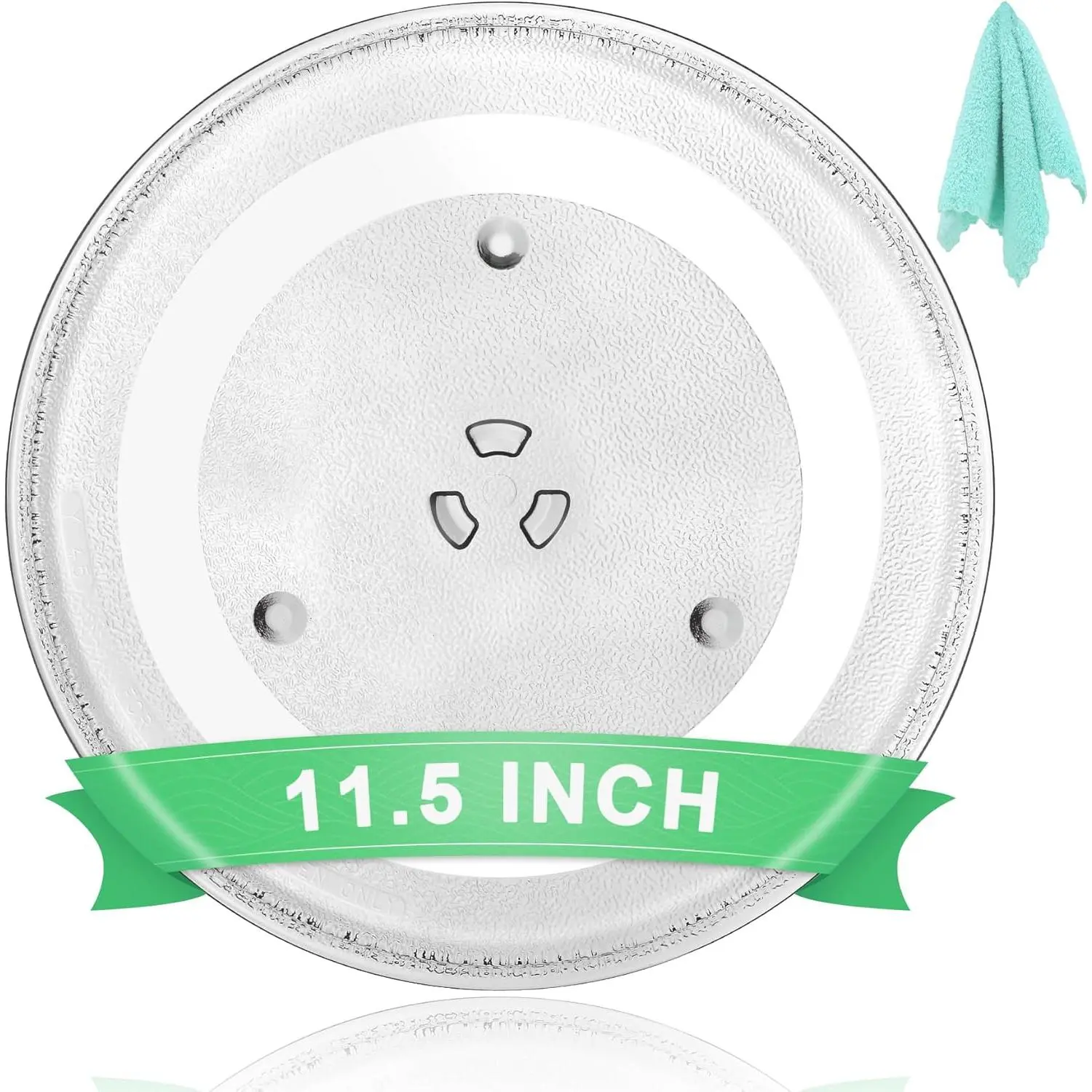 11.5" Universal Microwave Plate Replacement Glass Turntable| Fits , GE, , Frigidaire, Farberware & More