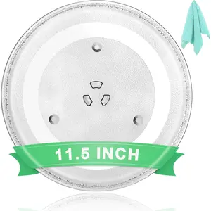 11.5" Universal Microwave Plate Replacement Glass Turntable| Fits , GE, , Frigidaire, Farberware & More