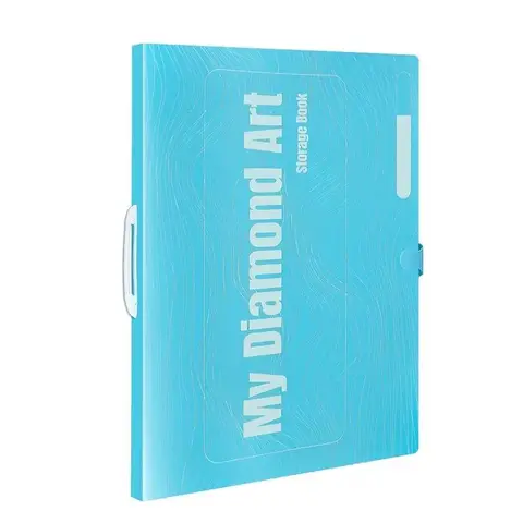 Diamond Art Storage Book with 30 Pockets, 1 Count Large Capacity Protective Sleeves for Artwork & Documents, Office Stationery & Supplies Protector