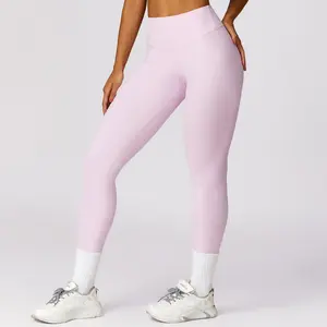 Slimming High Waisted Yoga Leggings for Women Workout Wear solid color skinny pant babypink  outfit cycle  bar Plus Size High Waist Yoga Pants High Waist Compression Gym Leggings dream collection workout ultrasculpt legging high waist stretch