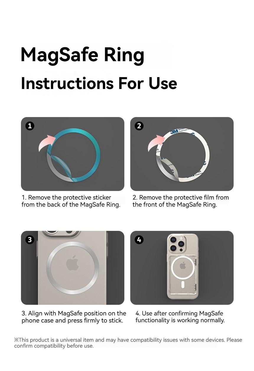 PC Transparent Foldable Flip Magnetic Card Holder Stand With ID & Card Storage