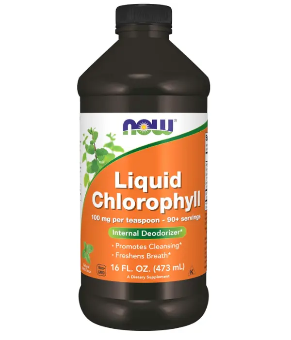 NOW Foods Supplements, Liquid Chlorophyll, Super Concentrated, Internal Deodorizer*,Boost Energy, Mint Flavor, 16-Ounce
