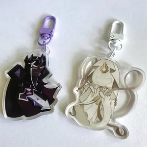 Cookie Run Acrylic Keychains,  Dark Cacao & Mystic Flour! CRK Cute, Durable, And Perfect For Bags, Keys, Or Gifts. Great For Daily Use Or As Thoughtful Little Gifts For Your Friends And Yourself.