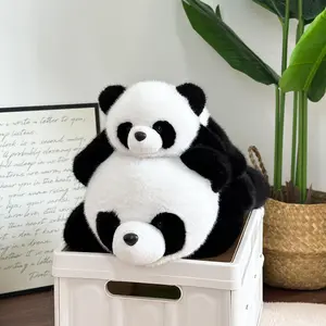 lying down panda