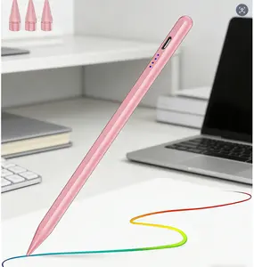 Fast Charging Active Stylus Pen for iPad, Palm Rejection Tilt Sensitivity High Precision Apple Pencil Replacement for iPad Pro/Air/Min  PINK