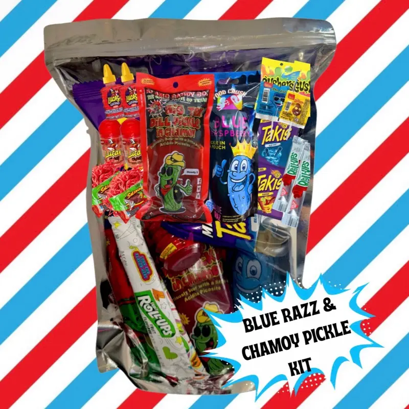 Blue Razz & Chamoy Pickle Kit - Chamoy Treats Blue Razz & Chamoy Pickle Kit - Chamoy Treats