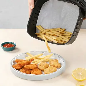 100/200PCS Parchment Paper Sheets Pre-Cut Baking Parchment,Non-Stick Kitchens Cookie Baking Paper,For Oven Grilling Air Fryer Steaming Bread Cake Cookie Meat Pizza,Non-Stick Greaseproof Paper Sheets,Oil Coated Cake Tin Liners For Air Fryer Oven Pan Cookin